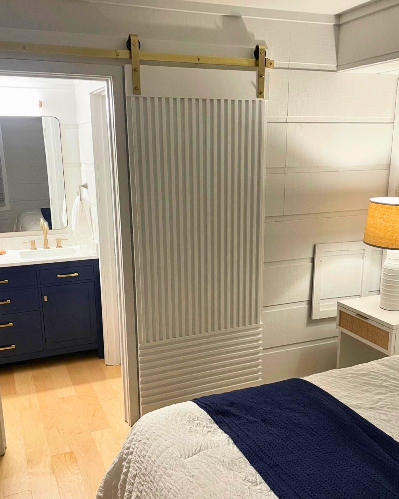 Clean Fluted Sliding Door